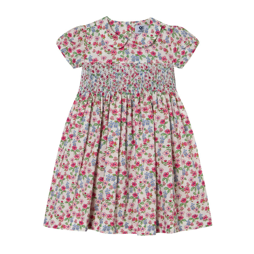 Hand-Smocked Girls Dress - Hannah