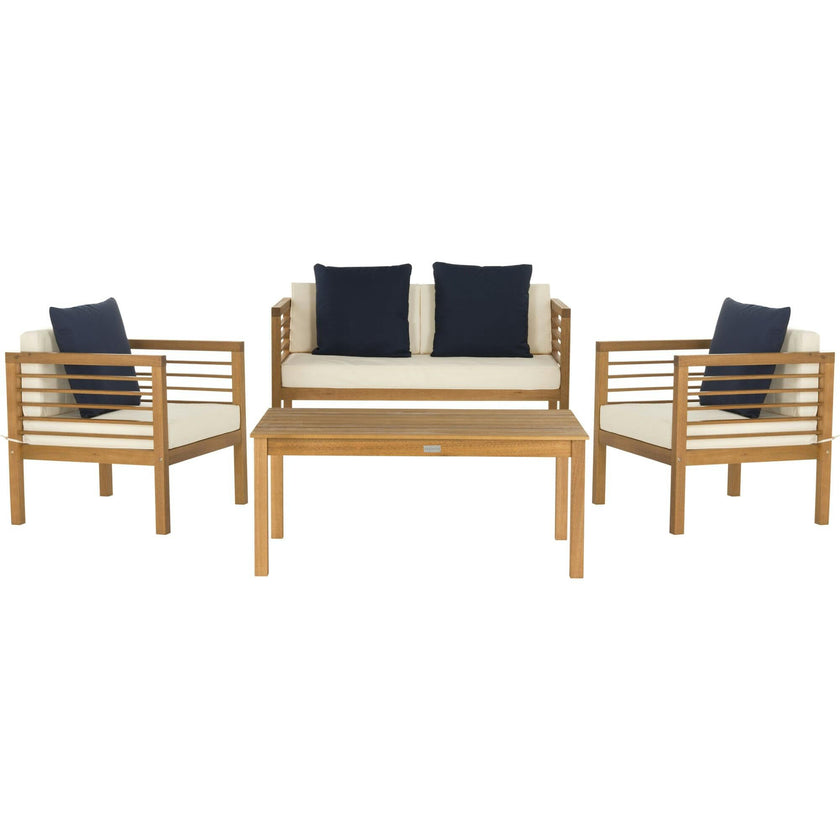 Alda Eucalyptus 4-Piece Outdoor Set