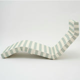 The Lounger Chair: Sea Sage Stripe