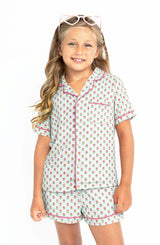 Tulip Print Jersey Short Sleeve PJ Set