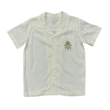 Boys Linen Button Top in Coconut