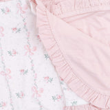 Dainty Buds and Bows - Ruffle Blanket