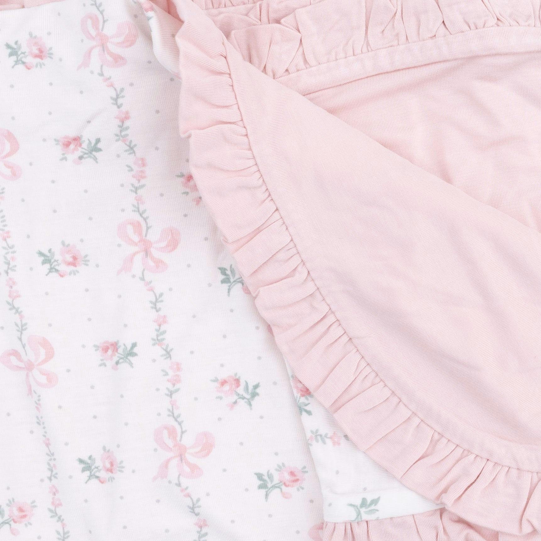Dainty Buds and Bows - Ruffle Blanket