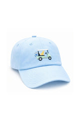 Dog in Golf Cart Baseball Hat