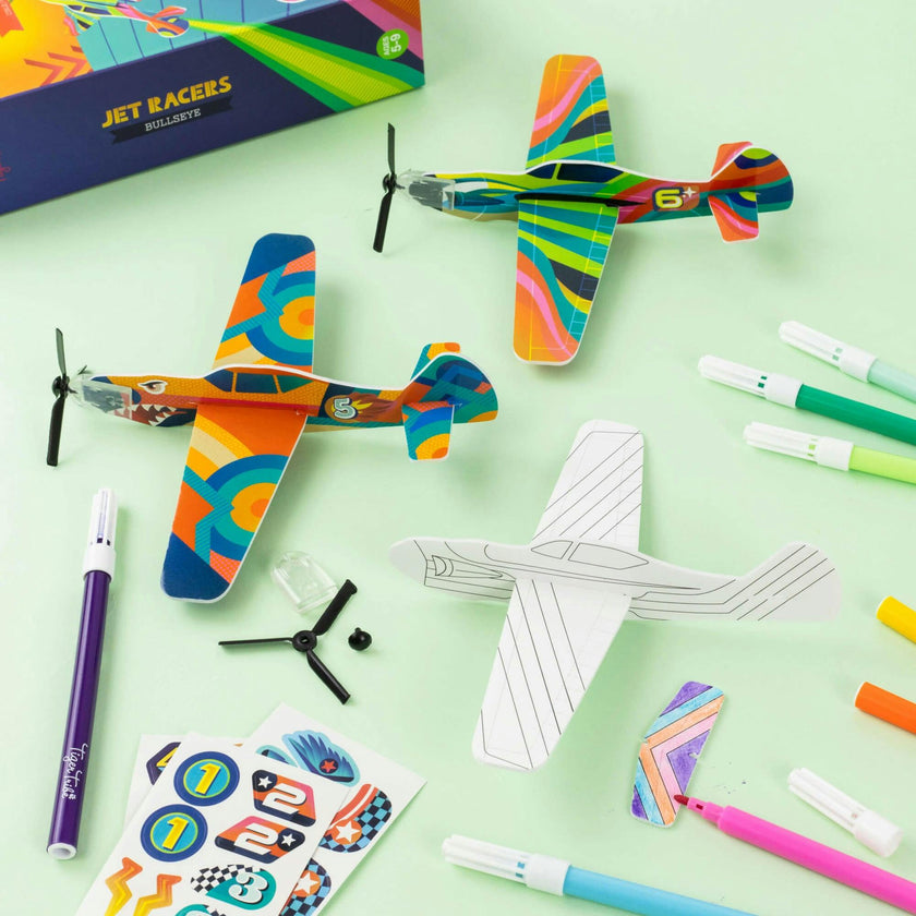 Tribe: Jet Racers - Bullseye - Color & Build Foam Planes