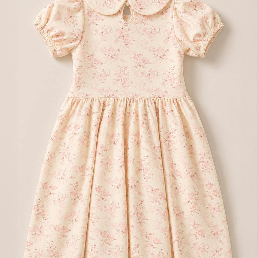 Mini Alayna Play Dress in Banana Creme Aquarelle Fleur