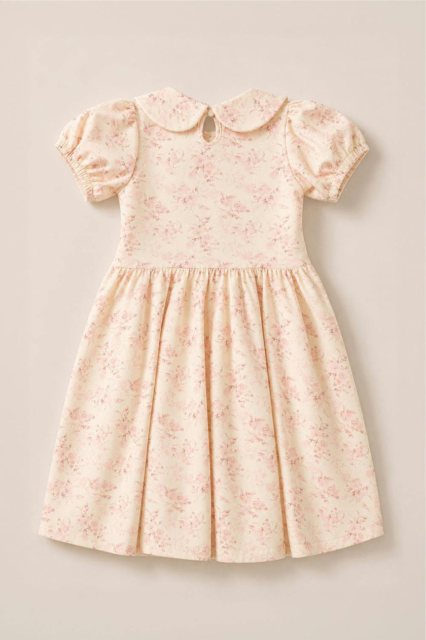 Mini Alayna Play Dress in Banana Creme Aquarelle Fleur
