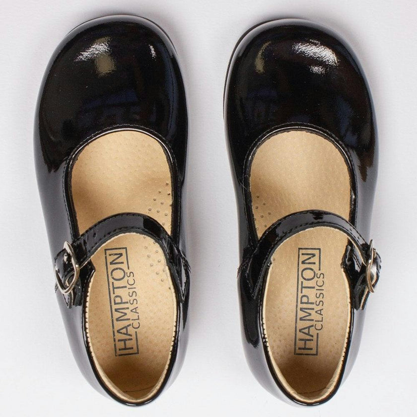 Hampton Classics Kate School Shoes in Black Patent