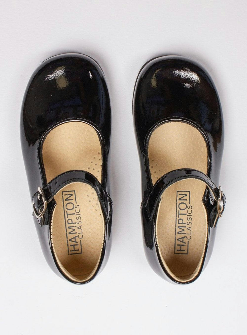 Hampton Classics Kate School Shoes in Black Patent