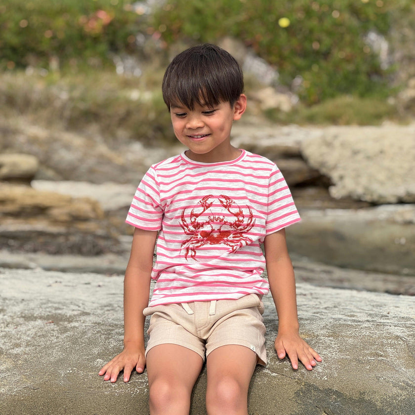 NEWQUAY RED CRAB  Printed Tee