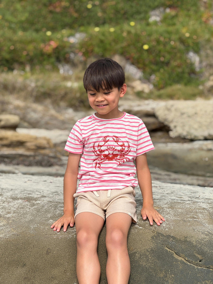 NEWQUAY RED CRAB  Printed Tee