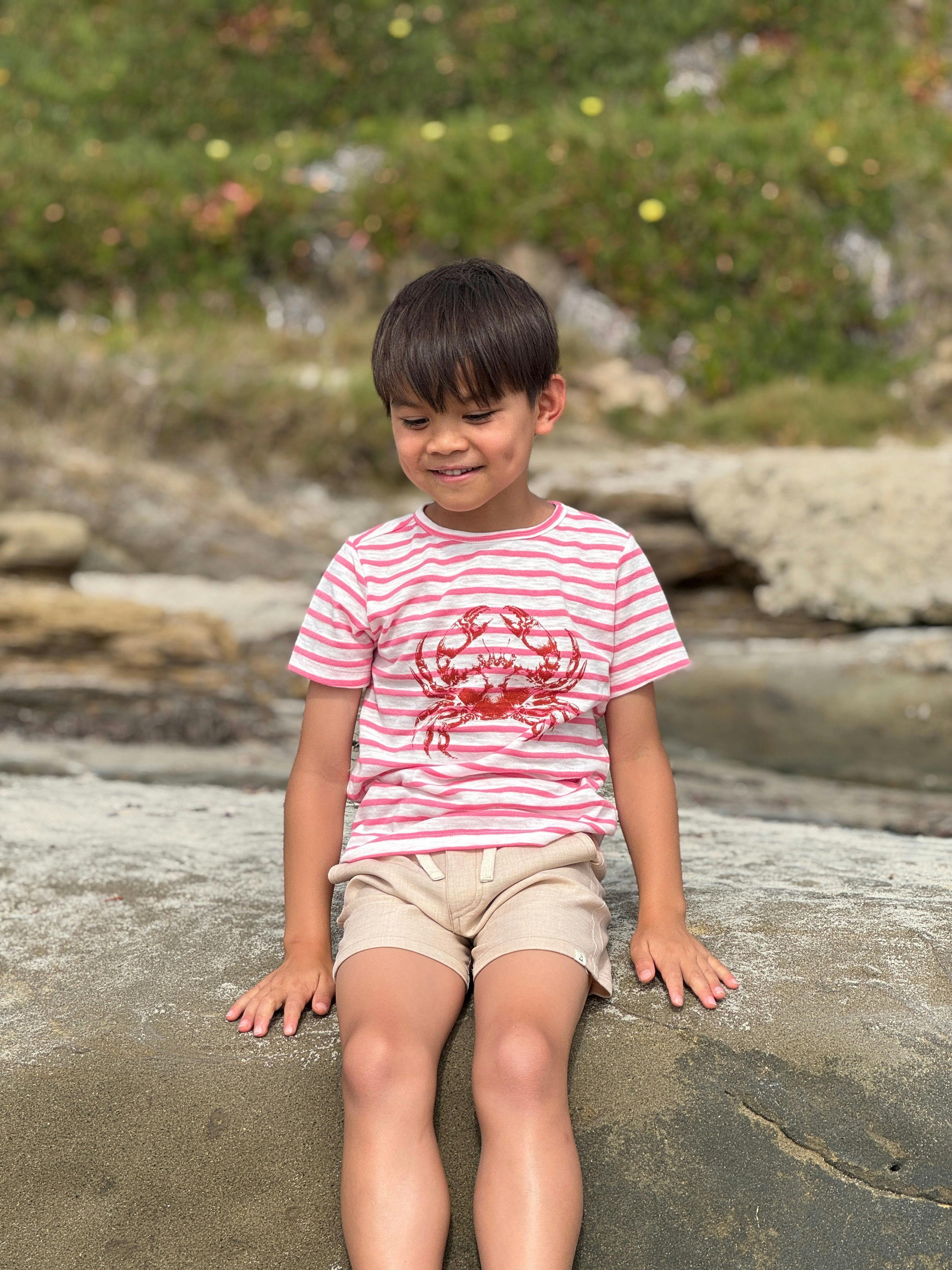 NEWQUAY RED CRAB  Printed Tee