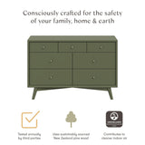 Palma 7-Drawer Wide Assembled Dresser (53")