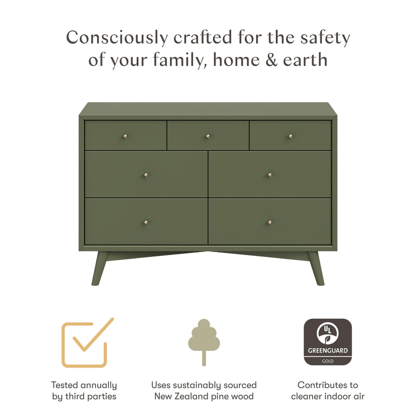 Palma 7-Drawer Wide Assembled Dresser (53")