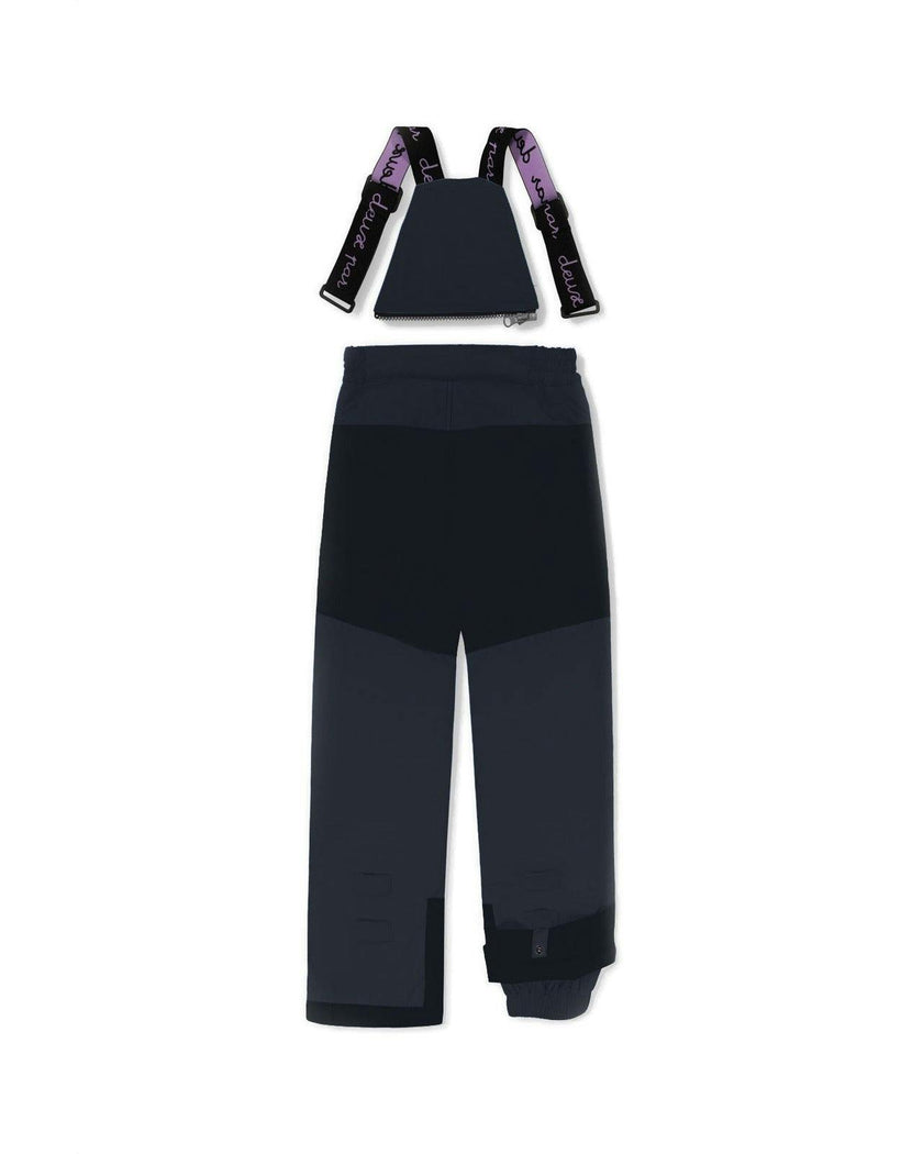 Two Piece Play Snowsuit Pink Mountain Print With Black Pants