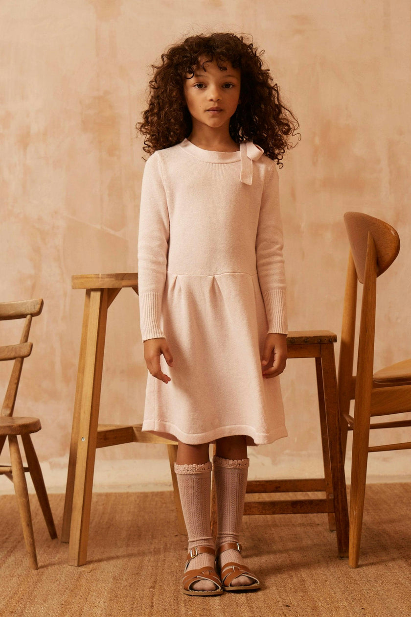 Bow Tie  Dress | Blush