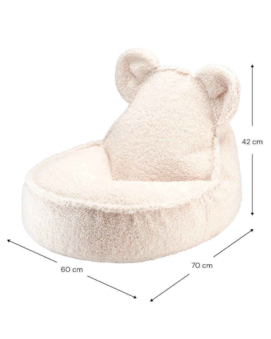 Cream White Bear Beanbag