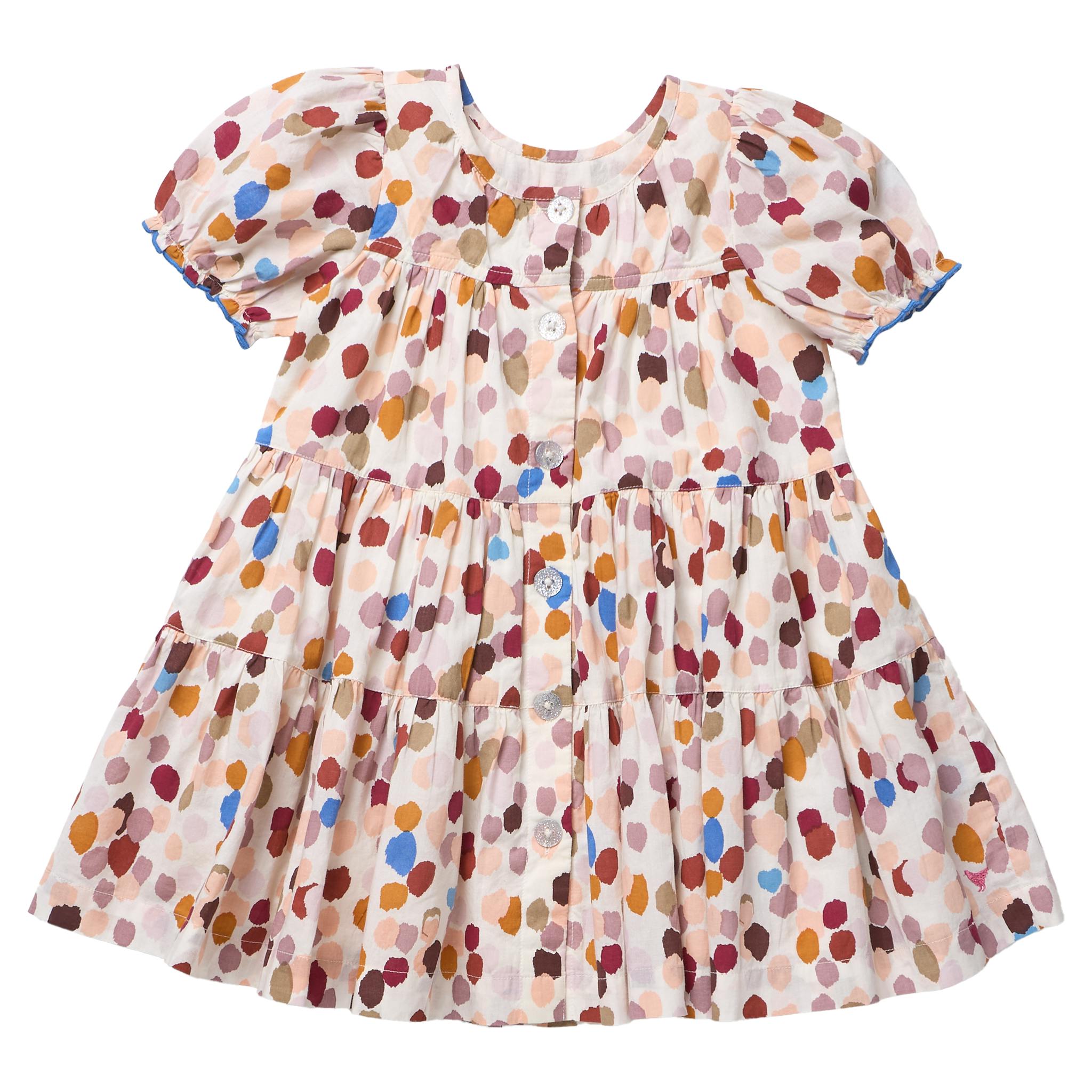 Girls Elizabeth Dress - Autumn Spots
