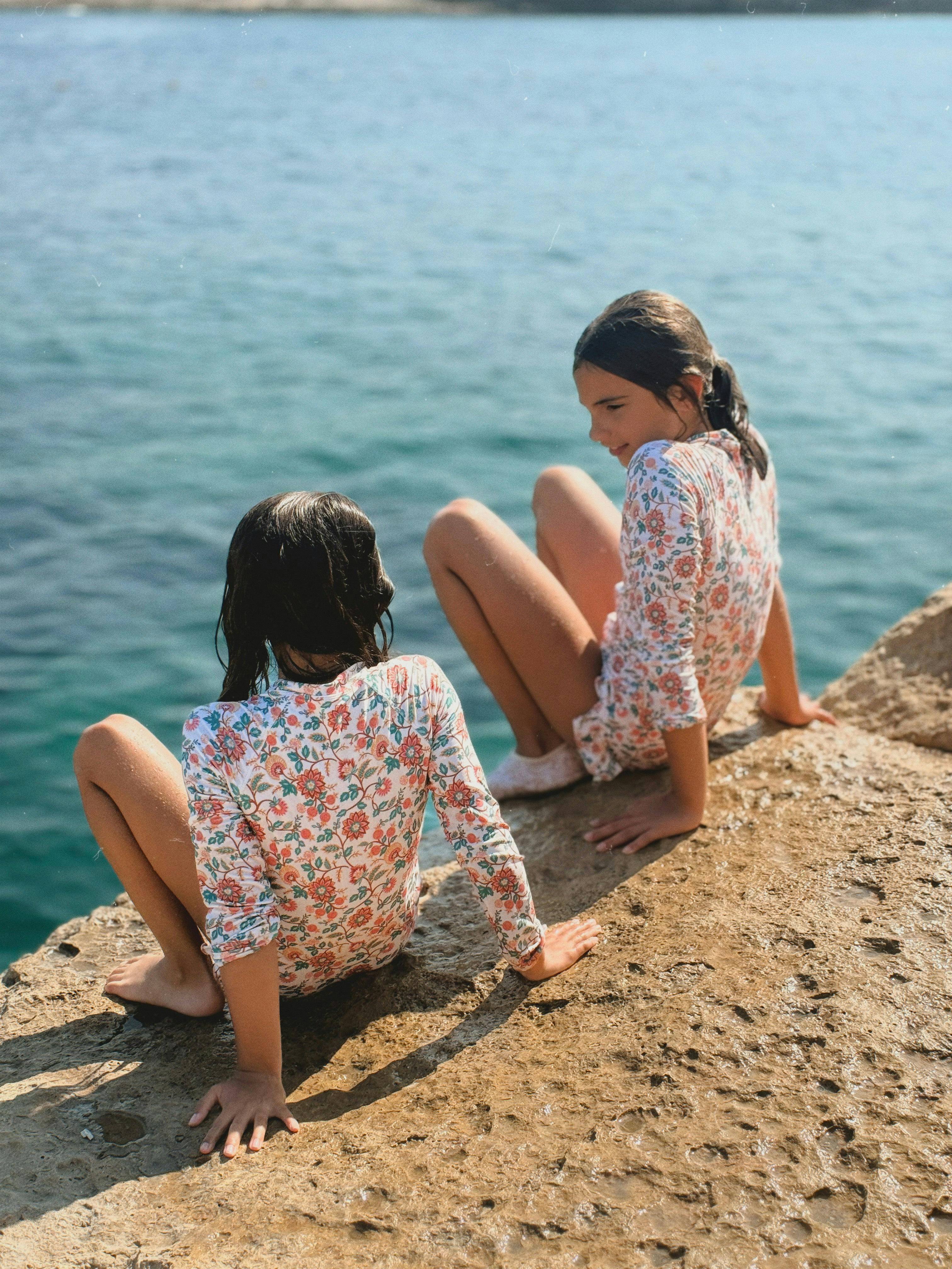 Long Sleeve Rashguard Ruffle Swimsuit | In Bloom