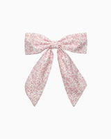 Extra Large Bow Hair Clip in Pink Floral