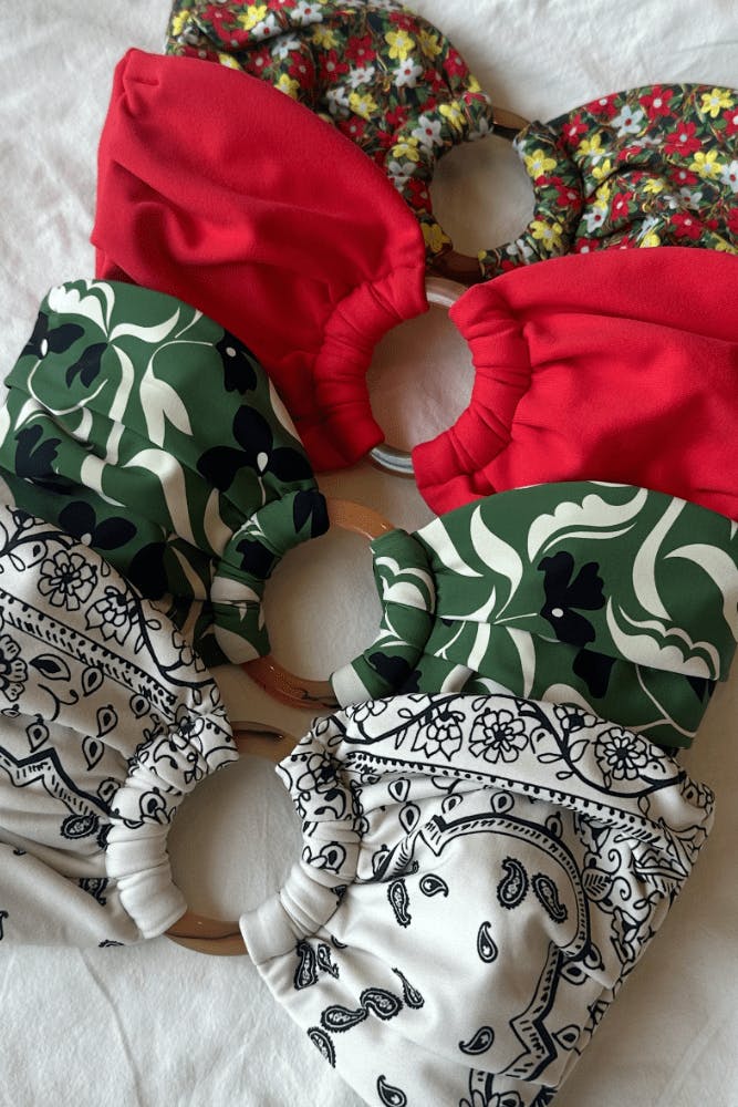 Tori Ties Bandeau Bikini Top