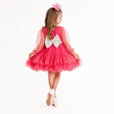 Parisian Rosé Pink Tulle Birthday Party Dress for Girls