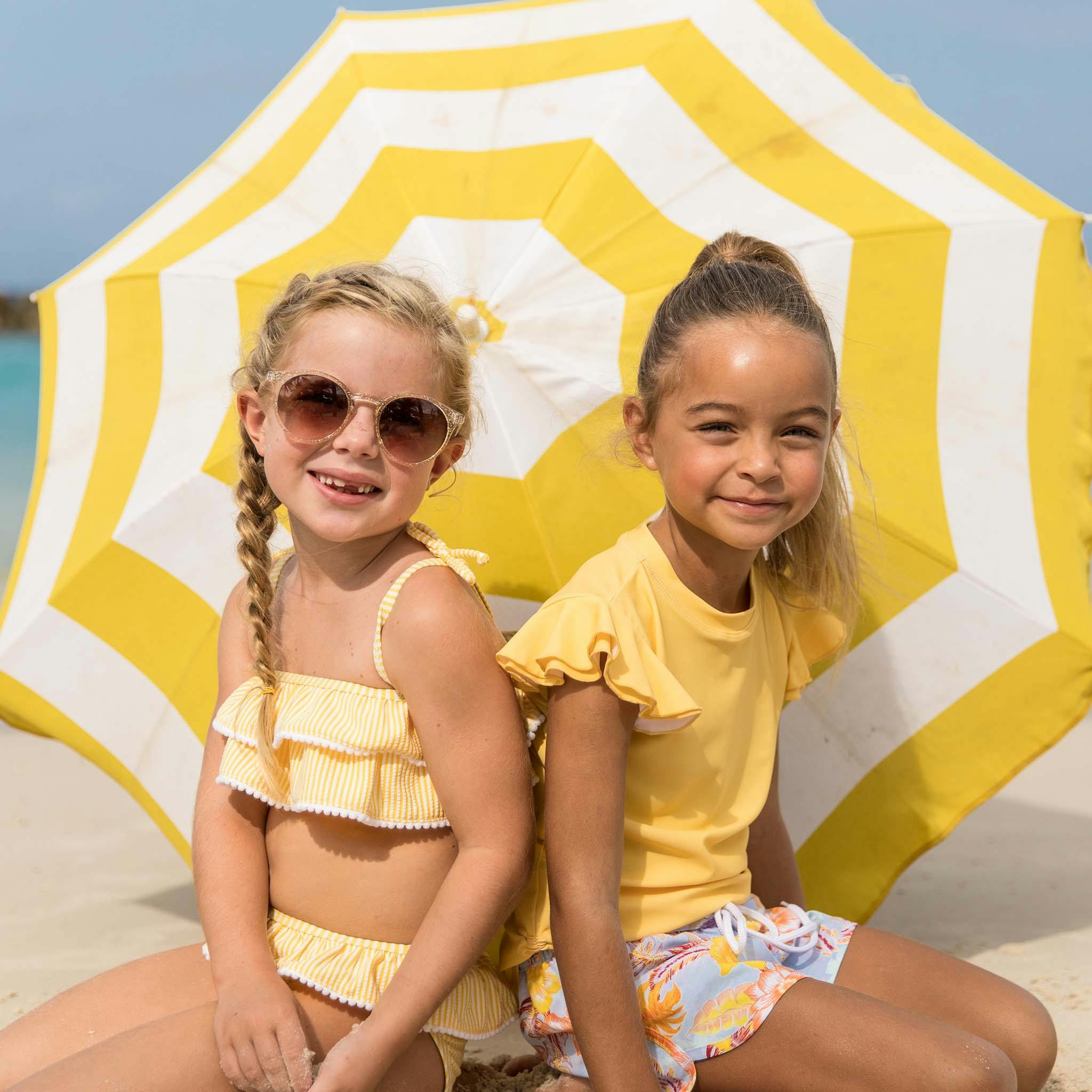 Marigold Sustainable Flutter Sleeve Rash Top
