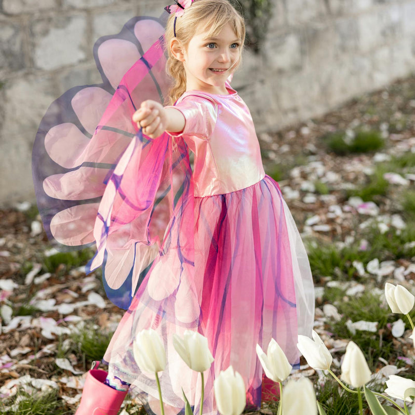 Butterfly Twirl Dress with Wings