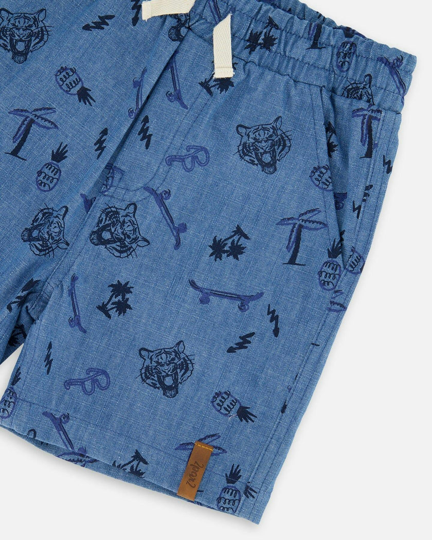 Chambray Shorts