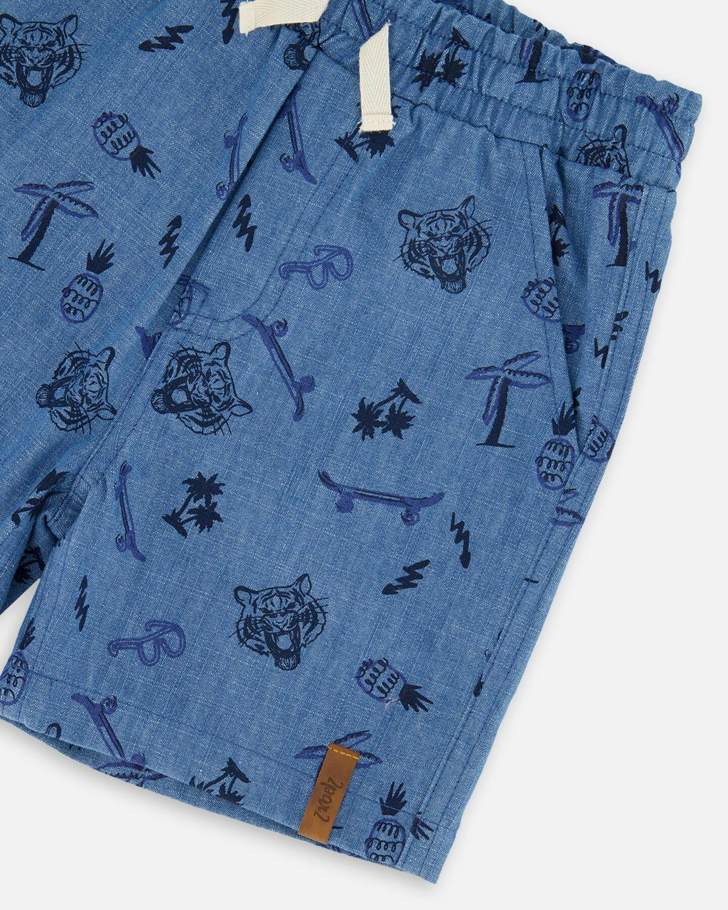 Chambray Shorts