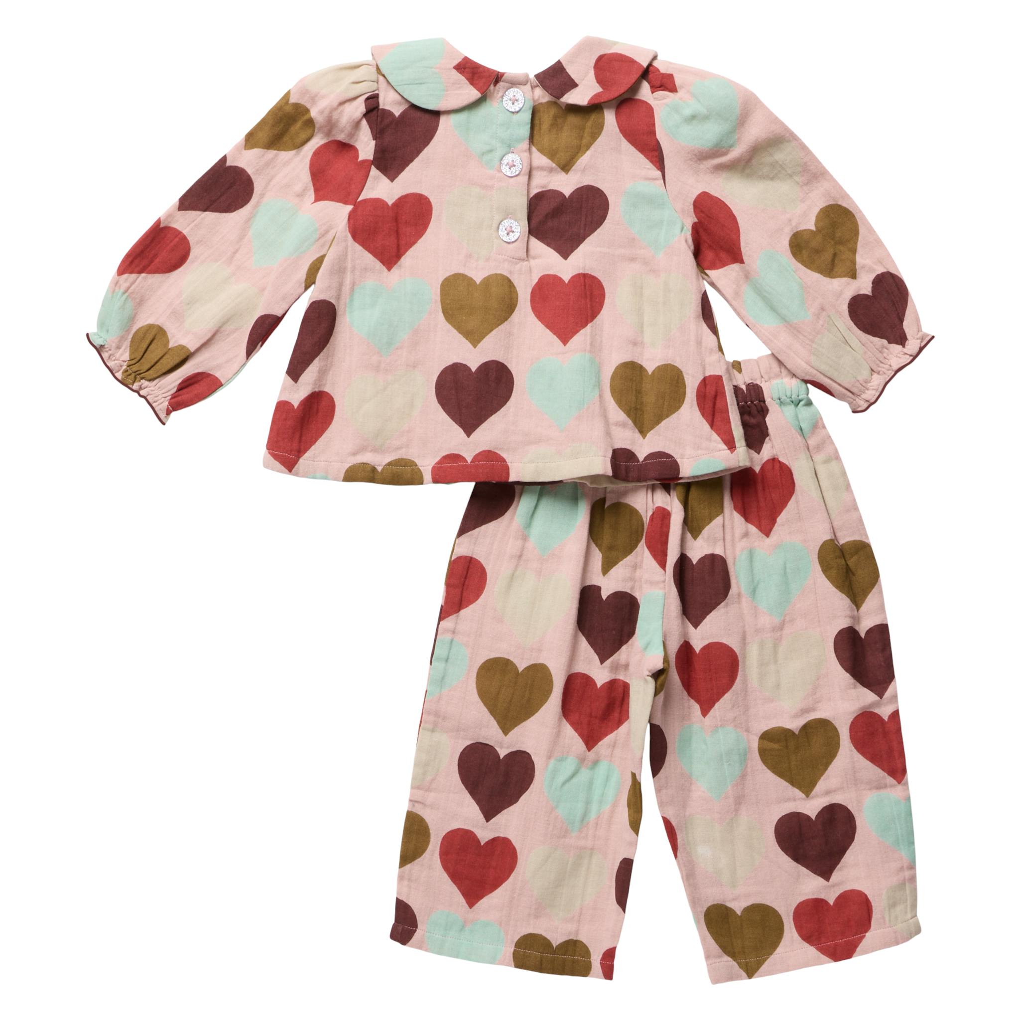 Baby Girls Dawson 2-PC Set - Multi Harvest Hearts