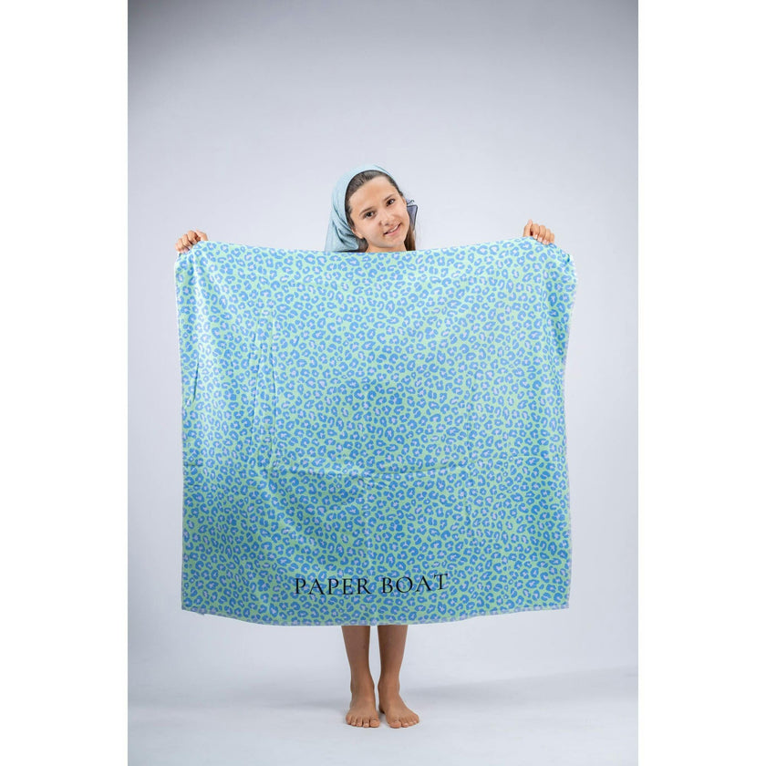 Tiny Animal Dots Large Beach Towel