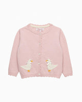 Baby Duck Cardigan in Pink