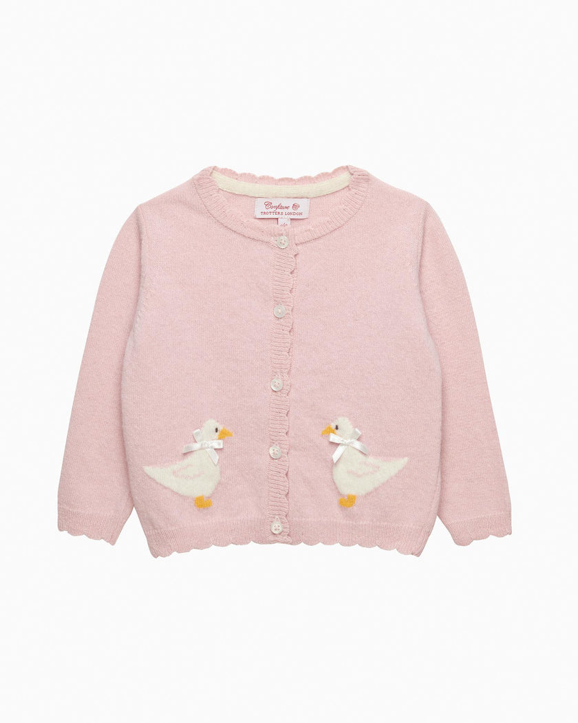 Baby Duck Cardigan in Pink