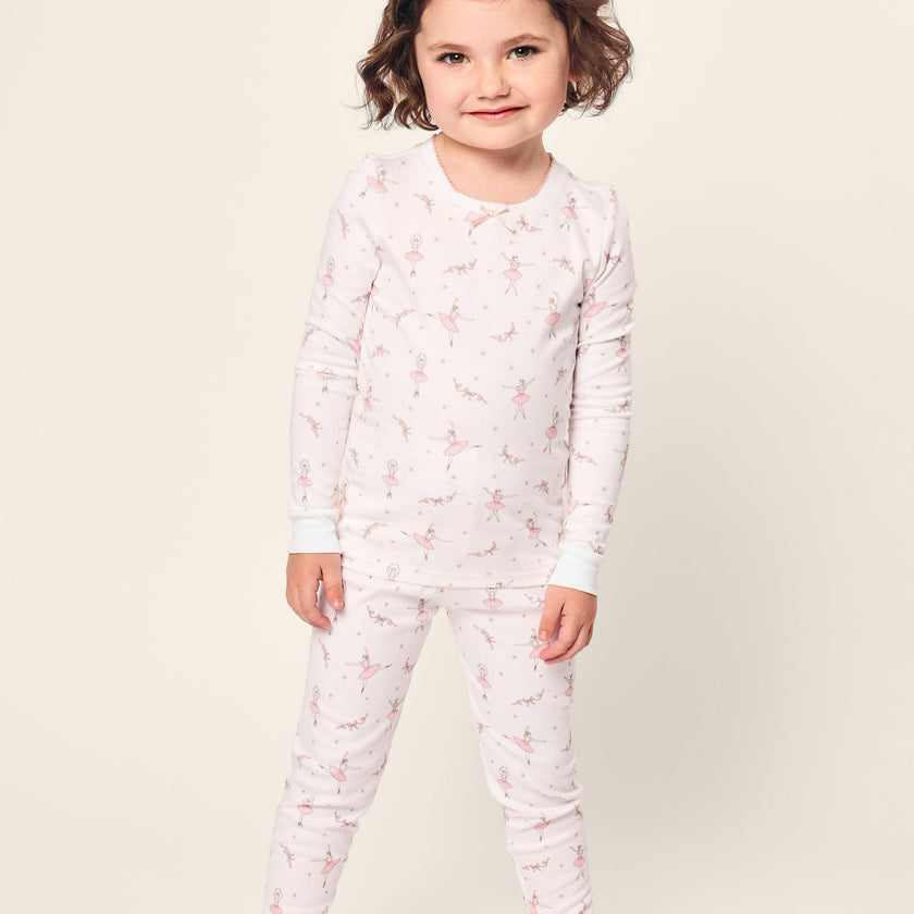 Kid's Pima Snug Fit Pajama Set in Sugar Plum Fairy