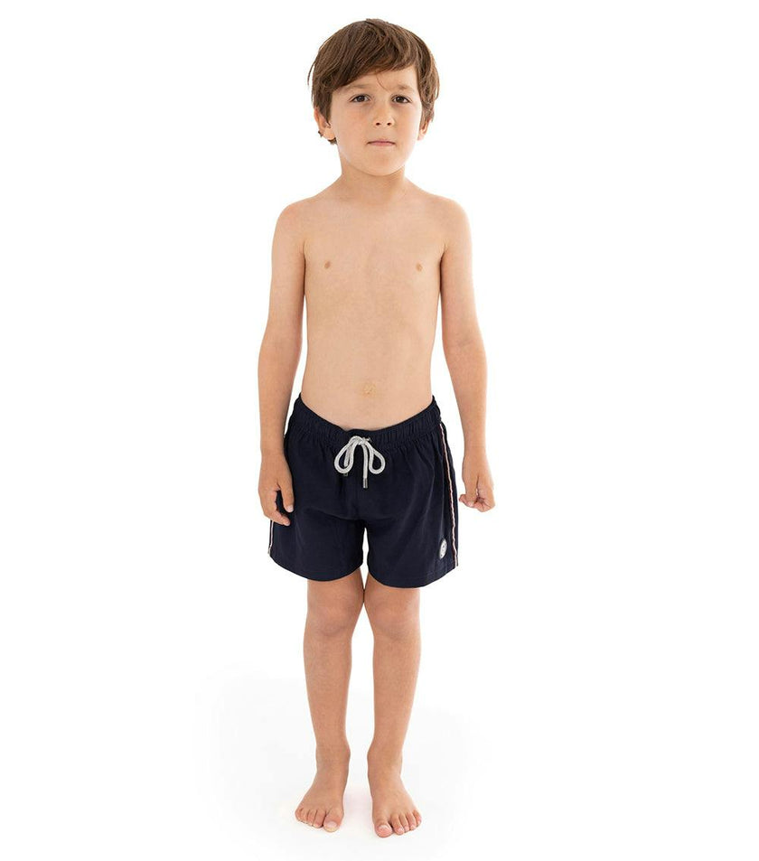 boys solid swim shorts navy