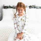 Yuletide Bamboo Girls' Long Sleeve Dress