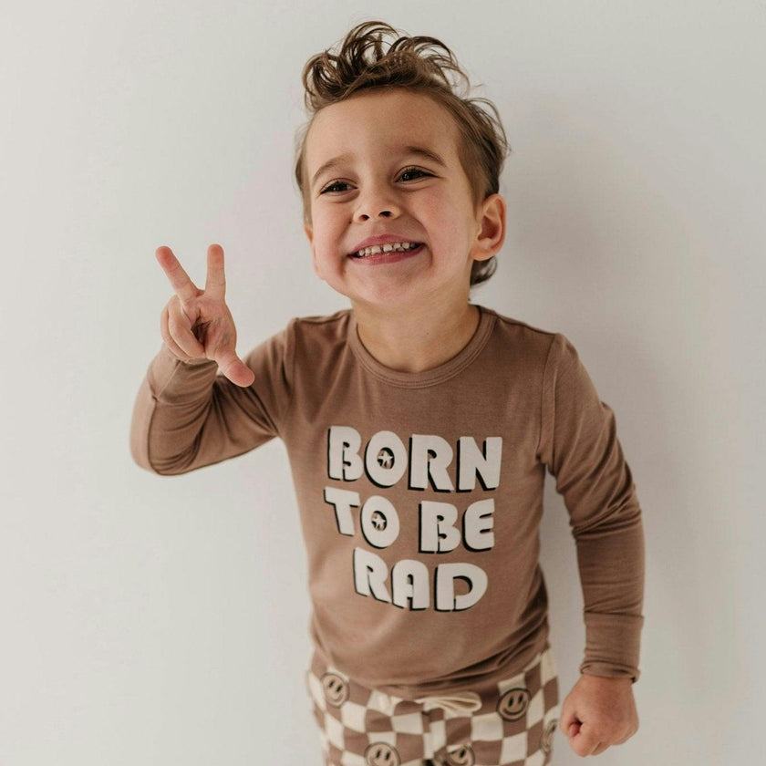 Boy's Long Sleeve Tee Big Bro in Desert