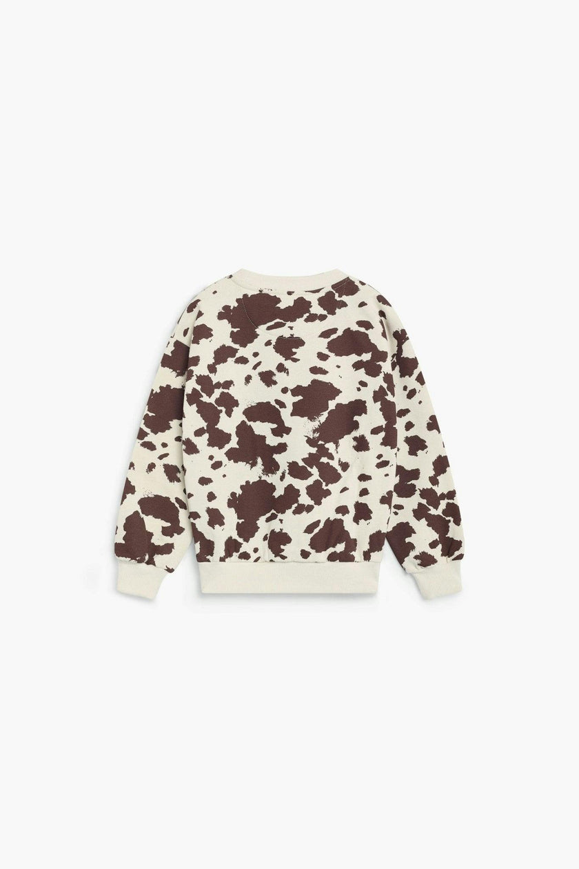TNS Logo Sweatshirt Cow Print