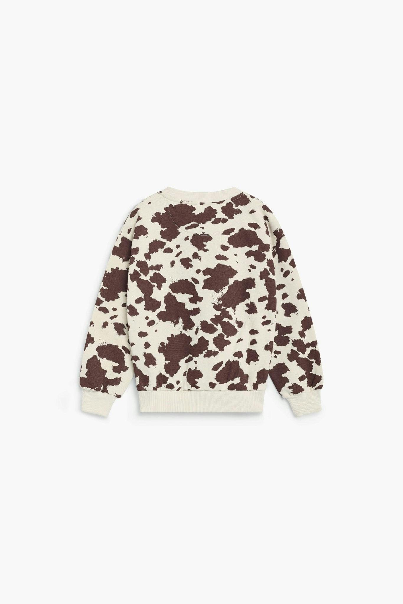 TNS Logo Sweatshirt Cow Print
