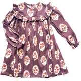 Britta Dress in Intaglio Maroon