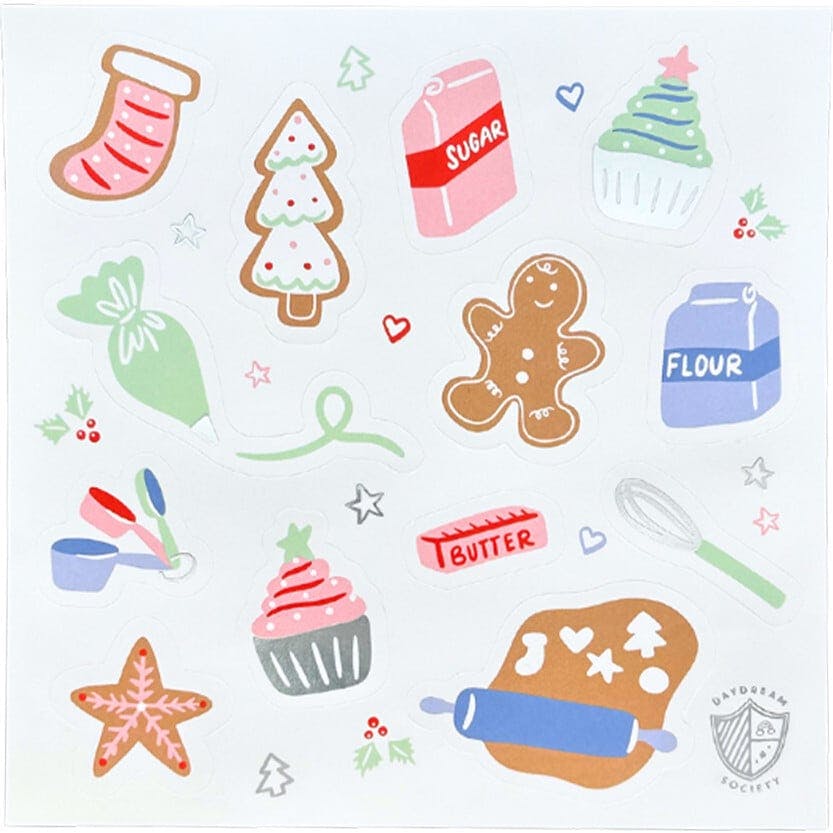 Baking Spirits Bright Stickers