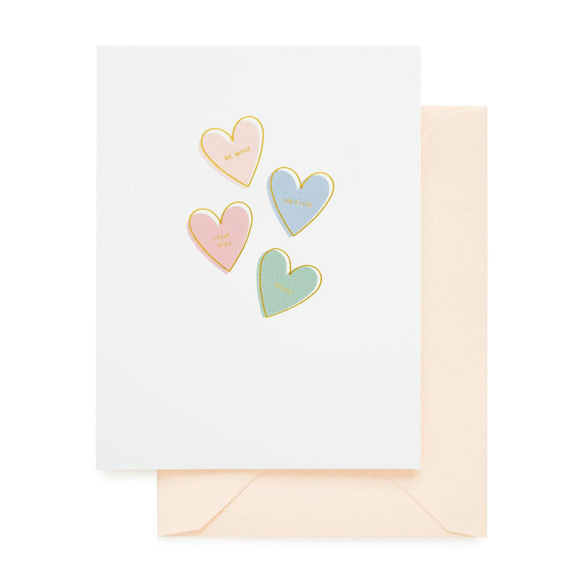 Candy Hearts Valentine Card