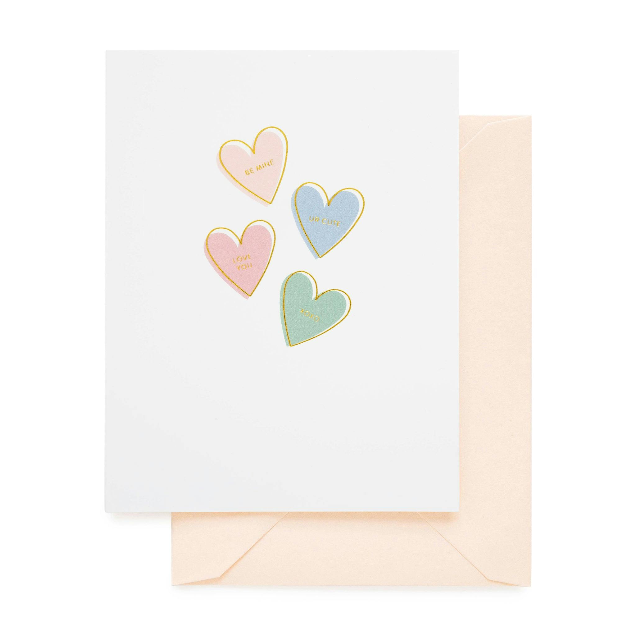 Candy Hearts Valentine Card