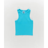 Girls Rib Tank in Cloud Blue