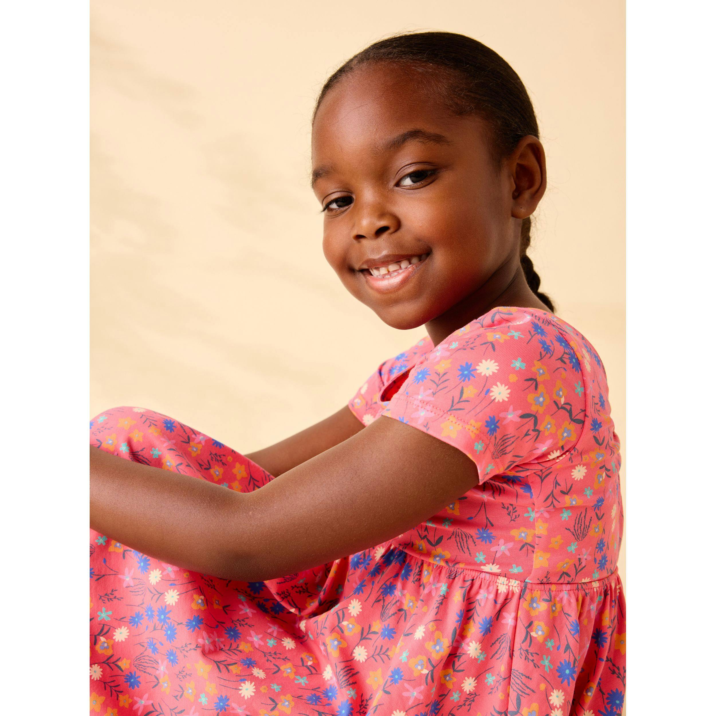 Twist Back Ballet Dress, Malindi Wildflowers