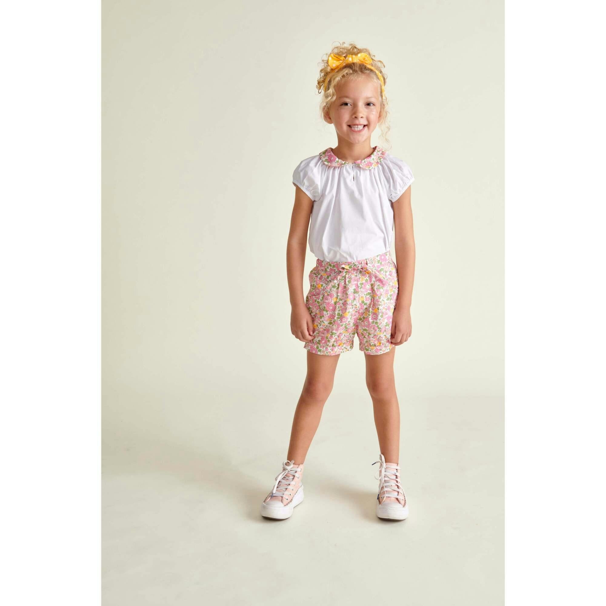Made With Liberty Fabric Girls Shorts Dana