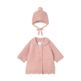 Rose Knit Jacket with Hat
