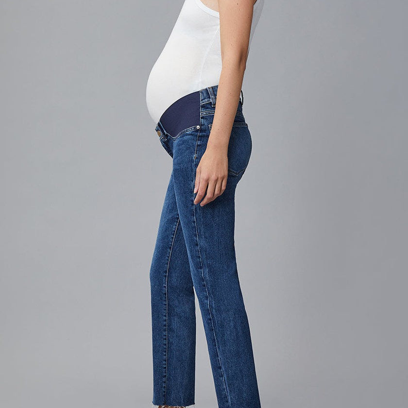 Patti Straight Maternity Vintage Jeans | Seaborn Raw