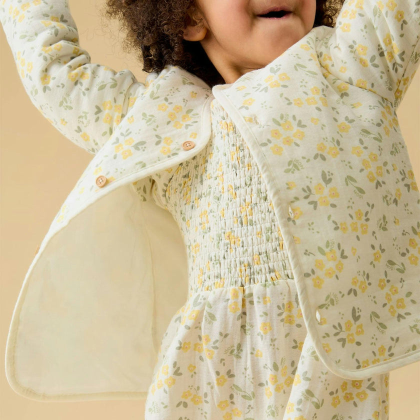 Floral Muslin Padded Jacket